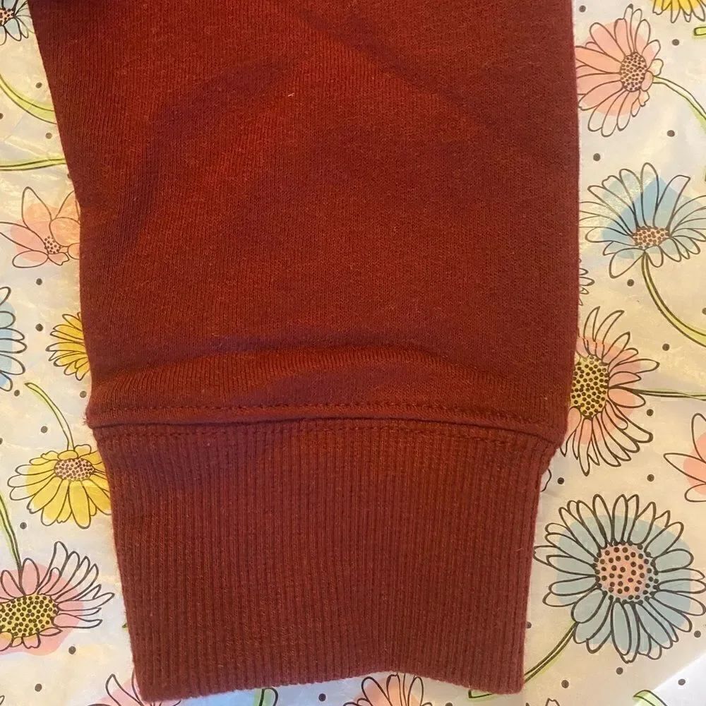 🛍Wild Fable Red Cropped Hoodie Drawstring Size Medium - Picture 6 of 8